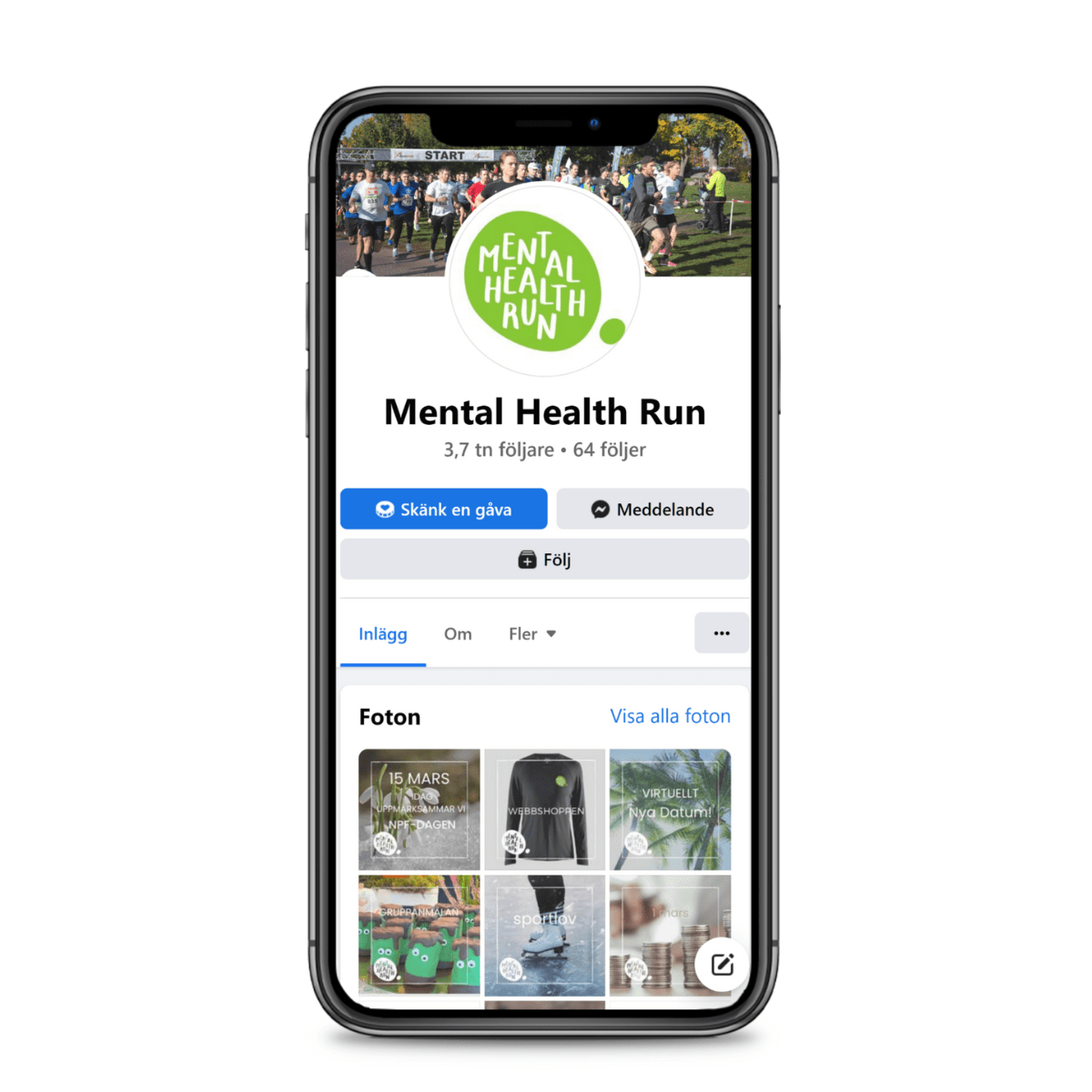 mental health run på facebook